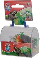 Simba Dinosaurier Spielzeug Schatztruhe 6-teilig Kunststoff orange