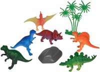 Simba Dinosaurier Spielzeug Schatztruhe 6-teilig Kunststoff orange-3