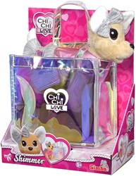 Simba Kuscheltier Chi Chi Love Shimmer Hund in Tasche - Plüschtier 20 cm