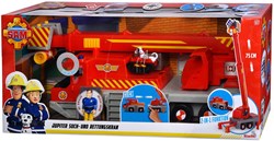 Simba Feuerwehrmann Sam Spielzeug Rettungskran 2in1 mit Licht und Sound