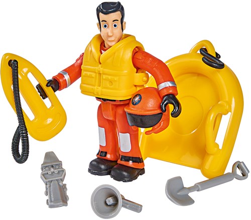 Simba Feuerwehrmann Sam Jetski Spielzeug mit Figur und Zubehör-3