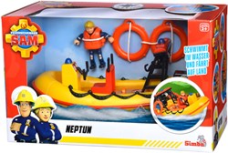 Simba Feuerwehrmann Sam Rettungsboot Spielzeug mit Penny Figur