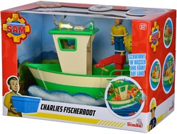 Simba Feuerwehrmann Sam Fischerboot Spielzeug mit Figur - Charlie