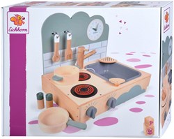 Eichhorn cuisine en bois pour enfants - cuisine compacte et portable