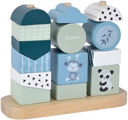 Eichhorn Holz Stapelpuzzle Panda - Lernspielzeug 15-teilig