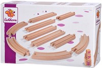 Eichhorn circuit de rails en bois - Set d'extension 10 pièces FSC bois-2