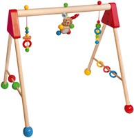Eichhorn Baby Holzspielbogen FSC Holz Motorikspielzeug höhenverstellbar