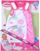 Simba Babypuppen Zubehör Schlafset Laura mit Fläschchen und Schlafsack