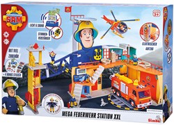 Simba Feuerwehrmann Sam Mega Feuerwehrstation XXL Spielset mit Licht und Sound