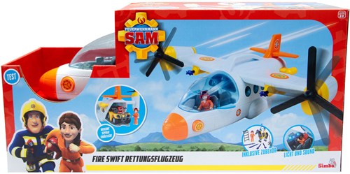 Simba Feuerwehrmann Sam Rettungsflugzeug Spielzeug mit Licht und Sound