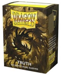 Asmodee Kartenhüllen Dragon Shield Dual Matte Truth 100 Stück Gold