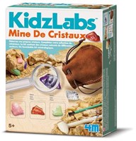 4M KidzLabs Kristallmine Ausgrabungsset Lernspielzeug - Kristalle-2