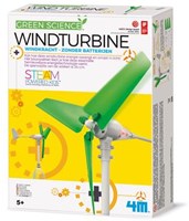 4M Kidzlabs GREEN SCIENCE/Eco-Engineering : WINDTURBINE/ F R A N S T A L I G E PACKAGE, instructions détaillées incluses, 5+.-3