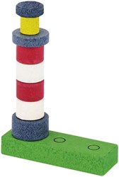 Goki Geschicklichkeitsspiel Leuchtturm - Steine Kinderspiel