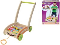 Eichhorn chariot de marche en bois activity avec blocs - jouet à pousser