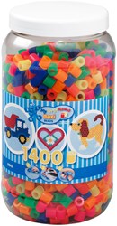Hama Maxi Perles à Repasser Mélange Néon - Pot Créatif 1400 pièces