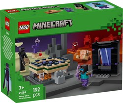 LEGO Minecraft set d'aventure avec portail du Nether et de l'End 192 pièces