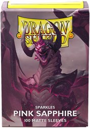 Asmodee Kartenhüllen matte sparkles pink sapphire 100 Stück TCG