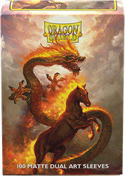 Asmodee Kartenhüllen Dragon Shield Fire Horse 2026 - 100 Stück