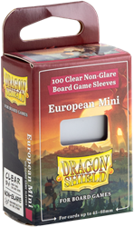 Asmodee Kartenhüllen Dragon Shield für Brettspiele - European Mini - 100 Stück