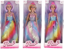 Fleur poupée princesse arc-en-ciel jouet coloré 2 assortis