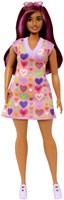 Barbie Puppe Modepuppe Herzchenkleid dunkles Haar - Spielzeugpuppe-2