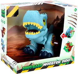 Dino Base figurine dinosaure bleue - jouet éducatif pour enfants