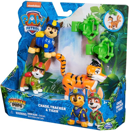 Paw Patrol Jungle Pups Spielfigurenset mit Projektilwerfer - 3 Stück-3
