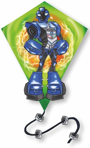 Knoop Kites Vlieger Diamant Robot 1 L.85x75cm.