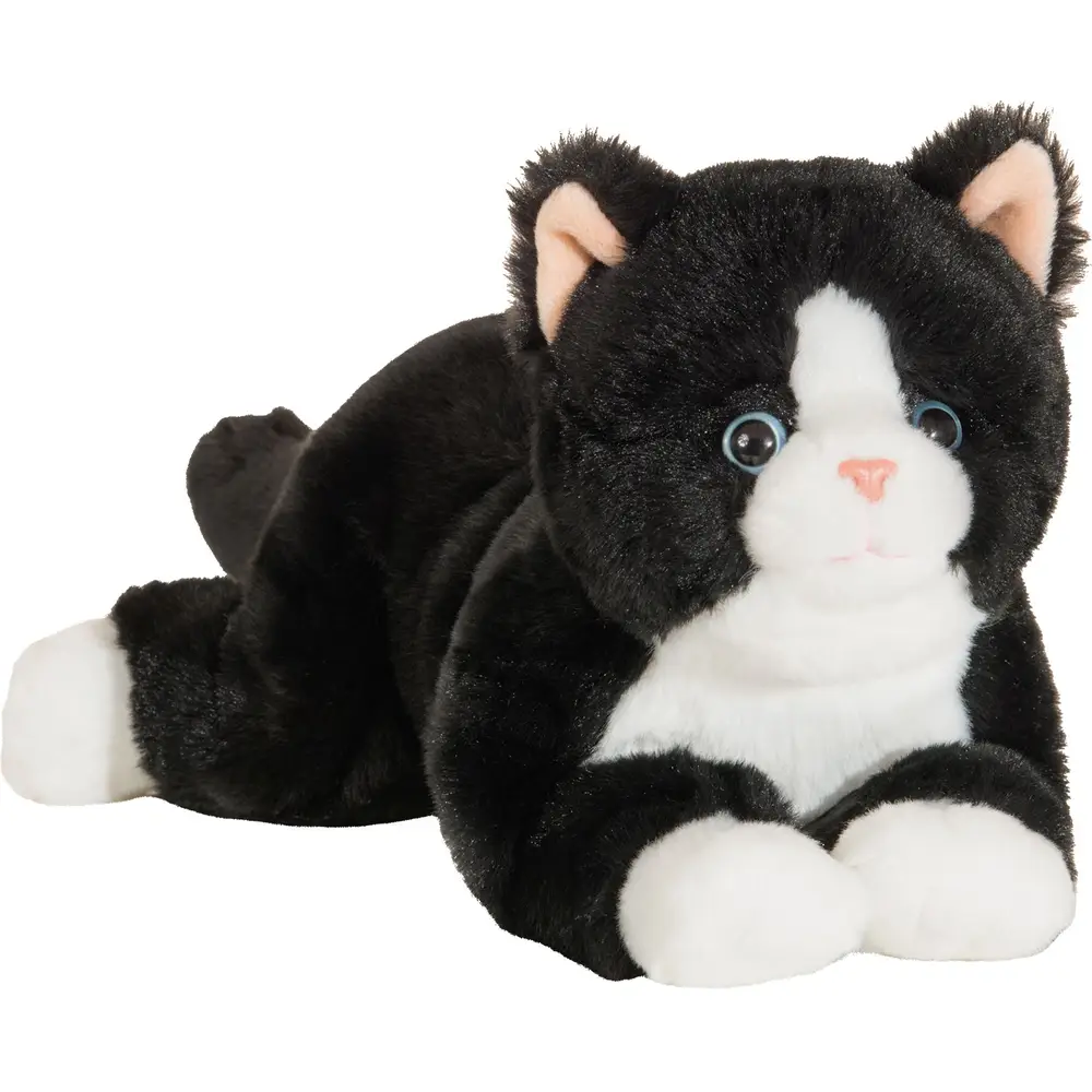 Hermann Teddy knuffel Schlenkerkatze schwarz 30 cm