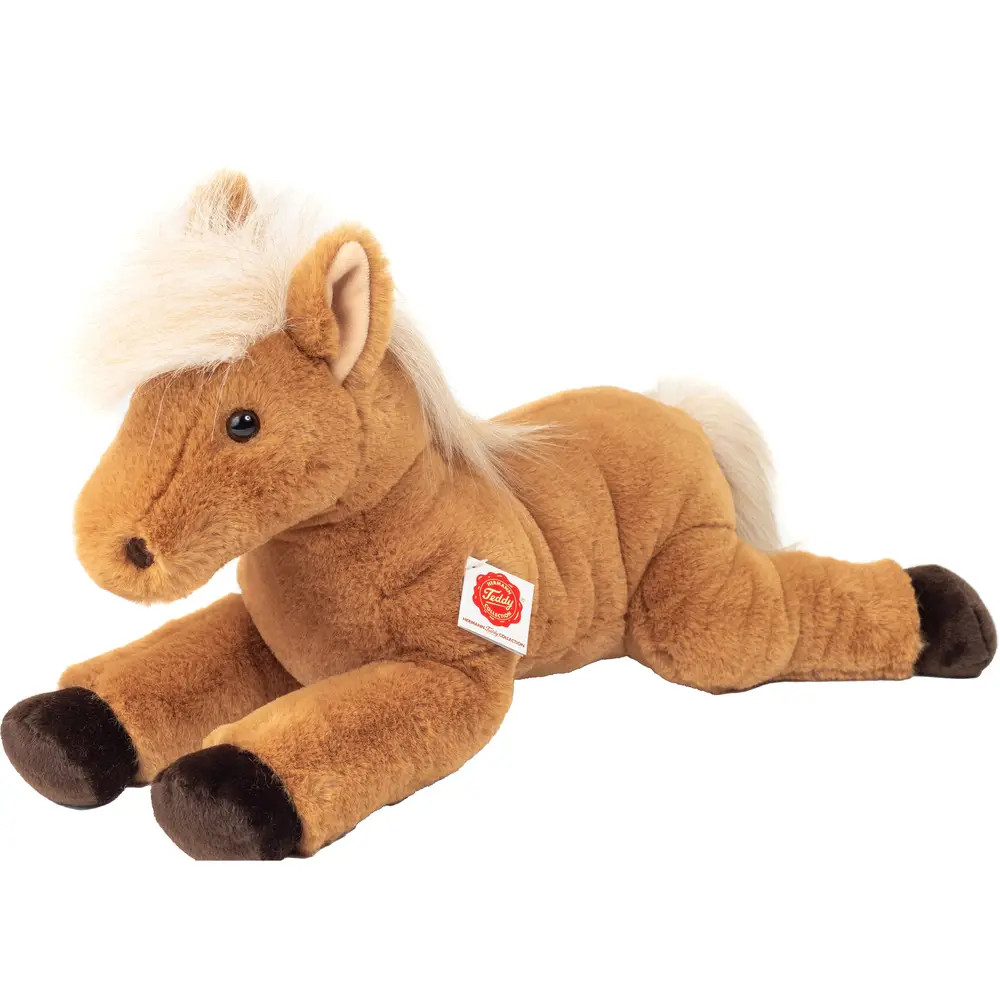 Hermann Teddy knuffel Pferd liegend 48 cm