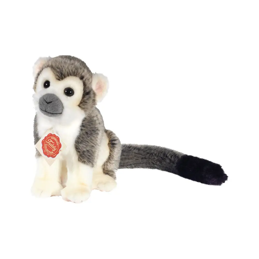 Hermann Teddy knuffel Äffchen grau 17 cm