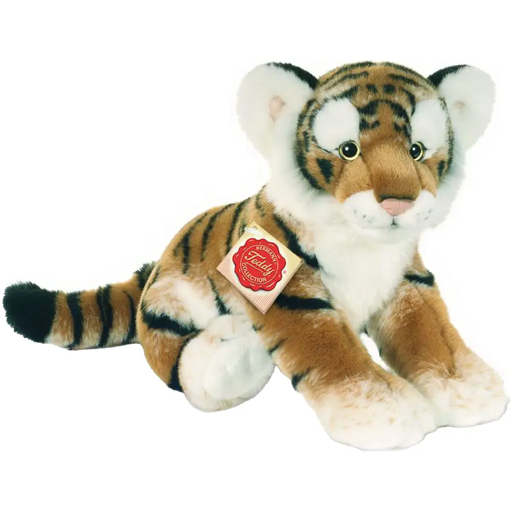 Hermann Teddy Kuscheltier Tiger Plüsch braun 32 cm weiches Stofftier