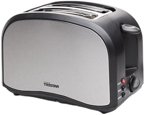 Tristar grille-pain 2 fentes noir - 800W - 6 niveaux - design élégant