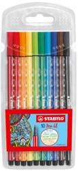 Stabilo feutre premium étui avec 10 couleurs - Pen 68
