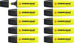 Stabilo 10 Marqueurs d'accentuation Stabilo Jaune 70/24