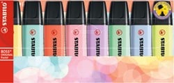 STABILO BOSS ORIGINAL Pastel - Markeerstift - Set 8 Stuks