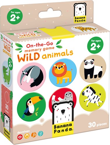 Banana Panda Jeu de mémo en déplacement animaux sauvages 2+
