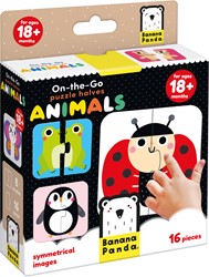 Banana Panda On-the-Go Puzzle halbe Tiere 18m+