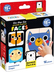 Banana Panda On-the-Go Puzzle Halbe Gesichter 15m+