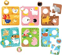 Banana Panda Puzzle Trouve les mêmes animaux de la ferme 2+