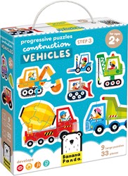 Banana Panda Schritt für Schritt Puzzle Fahrzeuge 2+