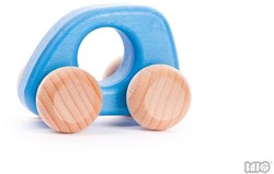 Bajo Holz Mini Auto - Spielzeugauto hellblau langlebig nachhaltig