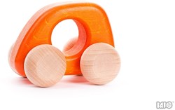 Bajo Holz Mini Auto - Spielzeugauto Orange für Kinder
