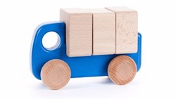 Bajo camion en bois avec blocs - jouet éducatif pour enfants