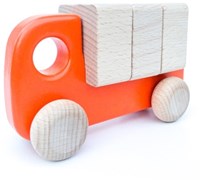 Bajo camion en bois avec blocs - jouet durable pour enfants