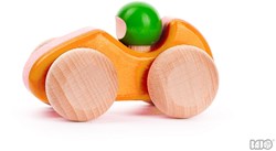 Bajo Holz-Rennwagen - Spielzeugauto orange