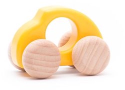 Bajo Holzauto Beetle gelb - nachhaltiges Spielzeug Klassiker