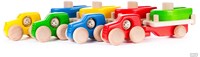 Bajo Holz 4x4 Spielzeugauto mit Anhänger und Boot - grün-2