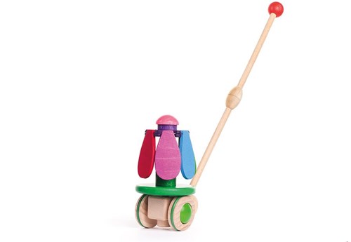 Bajo Holzspielzeug Flower Rainbow - bunte Blume am Stab-2